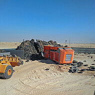 ARJES GmbH: Schreddern in der W&uuml;stensonne