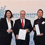K&Uuml;BLER erh&auml;lt den Innovationspreis Rheinland-Pfalz 2018 f&uuml;r die Digitale Hallenheizung 