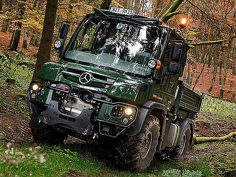 Mercedes-Benz Unimog erstmals auf der Interforst 2018 