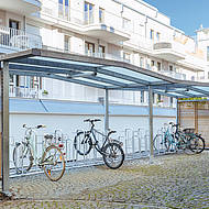 Mehr Raum f&uuml;r R&auml;der &ndash; neues &Uuml;berdachungssystem BWA jazz von Gronard