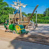 Reinigungsmöglichkeit mit Tiefenmessung