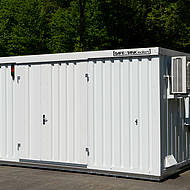 Gefahrstoffcontainer von S&Auml;BU machen die Lagerung von Desinfektionsmitteln sicher