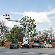 Neue MXE 170 auf Piaggio Porter NP6: kompakt in beengtem Umfeld