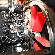 Cleanfix-Umschaltventilator im Volvo EC750E