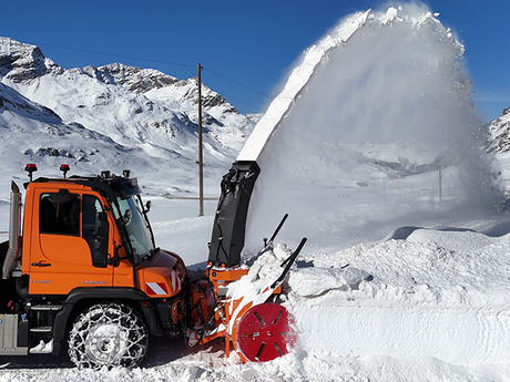 Optimierte FS HP Schneefrässchleuder