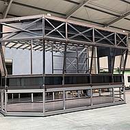 Gro&szlig;projekt: Einlaufsteuerstand von Schunk Mobilraum kurz vor Fertigstellung