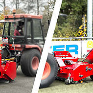 &bdquo;RenoMatic&ldquo;-Serie: Die L&ouml;sung zum Entfernen von Einf&uuml;llmaterial aus Kunstrasen