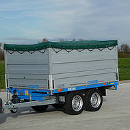 R&uuml;ckw&auml;rtskipper RT/RH mit Laubaufsatz, Flachplane und TOPZURR 21