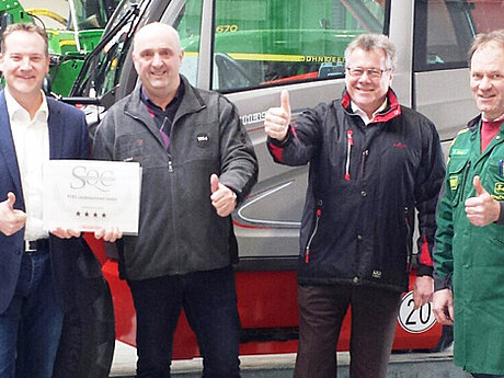 Rebo Landmaschinen GmbH &ndash; erster Manitou Landtechnikh&auml;ndler mit 4-Sterne-Certifizierung in Europa