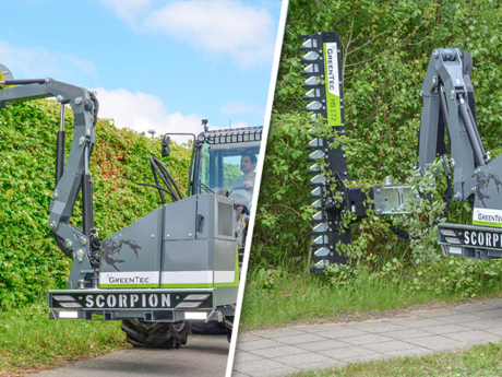 GREENTEC-Ausleger SCORPION BASIC f&uuml;r die B&ouml;schungs- und Heckenpflege