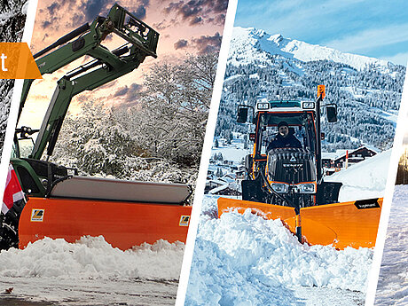 Mehr Hydraulik – Schneepflüge und Schneeschilder im Überblick