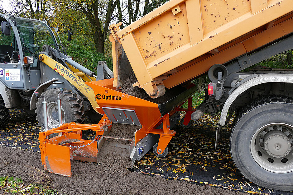 Pflasterverlegemaschine P22 auf Demopark 