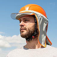 Helme schützen neuerdings auch vor der Sonne 