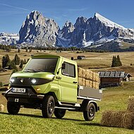EVUM aCar: Vielseitiger Transporter mit Allrad-Elektroantrieb 
