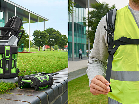 Neues EGO Power+ Akku-R&uuml;ckentragegestell verspricht Komfortgewinn dank Huckepack 