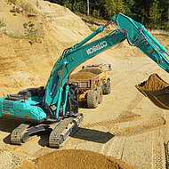 Sand- und Kieswerk Rauscher&ouml;d &ndash; langj&auml;hrige Partnerschaft mit Baggerhersteller