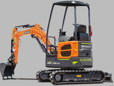 DEVELON bringt modernisierten Kompaktbagger mit Elektroantrieb auf den Markt