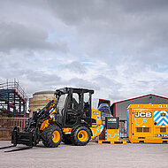 Elektrischer Radlader 403E jetzt mit beheizbarer Kabine