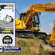 3D-Anzeigesystem und Nutzlastwaage f&uuml;r Hydraulik- und Mobilbagger