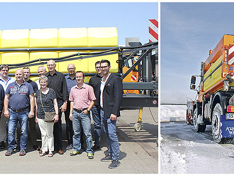 Mit neuer Streutechnologie und Straßensensoren dem Wetter ein Schnippchen schlagen