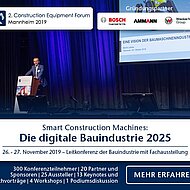 Treffpunkt der Bauindustrie – 2. Construction Equipment Forum in Mannheim
