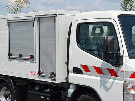 IAA-Premiere 2014 "Schutz City Entsorger" auf Basis Fuso-Canter