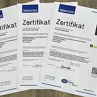 Straßenausrüstungs-Unternehmen erhält drei ISO-Zertifizierungen