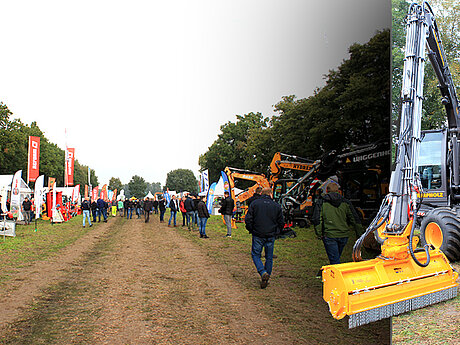Zu Besuch im Moorgebiet: die Maschinenvorführung Hausstette