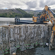 Bohrpfahlwand sicher verankert &ndash; Powertool-Antrieb KRX 70 beim Sanieren der S&ouml;setalvorsperre im Einsatz