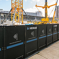 Heras&lsquo; L&auml;rmschutzmatte 2.0 reduziert Baul&auml;rm