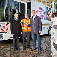 Sechs Mercedes-Benz Econic sorgen f&uuml;r eine sichere M&uuml;llabfuhr in Ludwigsburg 