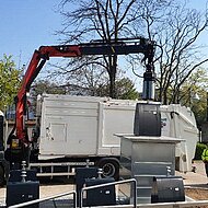 Schmidt Kommunalfahrzeuge: Kranlader &bdquo;Hades&ldquo; besteht Feuertaufe in Mannheim