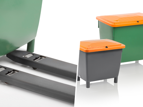 Alle Wetter: Streugutbeh&auml;lter aus Kunststoff