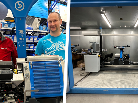 Produktion des ersten Brielmaier-Motormähers in Killwangen