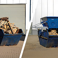 Aufsatz-Zerkleinerer: Volumen-Optimierung für Container und Mulden