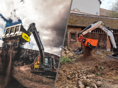 Schaufelseparatoren: Bodenmaterial mobil aufbereiten