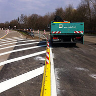 Absicherung: BASt-geprüfte Leitschwellen