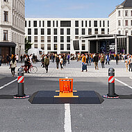 Machen Innenstädte sicherer: mobile Fahrzeugsperren