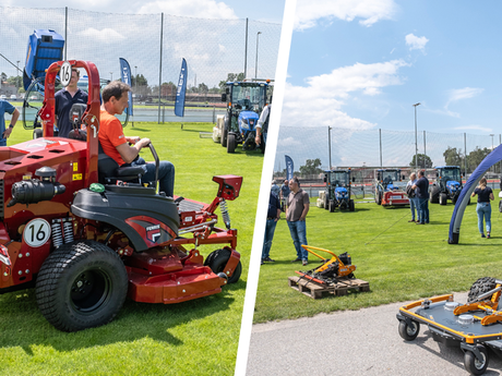 Praktiker testen Sportplatz-Technik