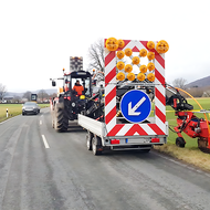Regelkonforme Absicherung bei Straßenarbeiten