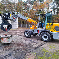 Lastmoment-Überwachung in Quer- und Längsrichtung für Teleskopschwenklader