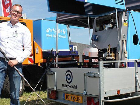 Hochdruckreinigung & Wildkrautbek&auml;mpfung: Waterkracht f&auml;hrt auf der IFAT im September gro&szlig; auf