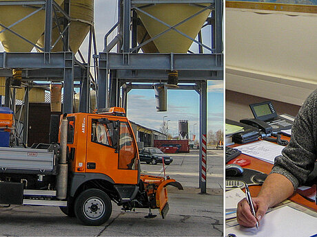 Winterdienst: Der Stadthof Bitterfeld-Wolfen steht in den Startlöchern