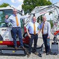 Neuer Takeuchi-H&auml;ndler Atlas von der Wehl erreicht nach acht Monaten Jahresziel