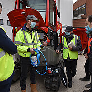 Volvo CE schult Techniker f&uuml;r die elektrischen Maschinen