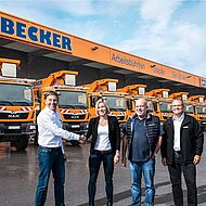 PALFINGER P 370 KS E erg&auml;nzt elektrischen Fuhrpark der Paul Becker GmbH