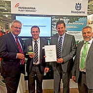 Husqvarna Fleet Services mit der GaLaBau-Innovations-Medaille 2014 ausgezeichnet