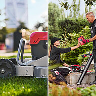 Akku-Garten- und Landschaftsgeräte für Profis