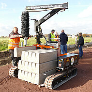 Vacu-Pallet-Mobil E mit Elektromotor erm&ouml;glicht leises Arbeiten