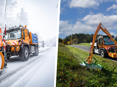 Unimog auf der GaLaBau 2024: neue Systeme für die moderne Straßenunterhaltung